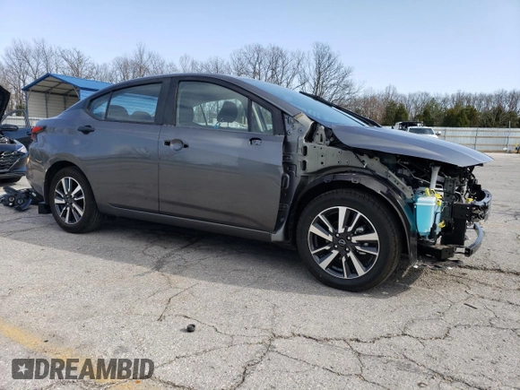 2024 Nissan Versa S with VIN 3N1CN8DV1RL866991, listed as a Copart auction lot 50181635 with 2,617 mi miles and Salvage Title. Bid and sale history available at DreamBid. Image 4.