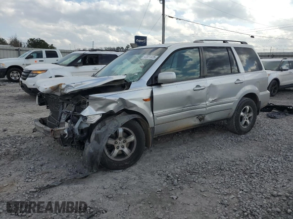 2008 Honda Pilot EX-L with VIN 5FNYF28728B002229, listed as a Copart auction lot 44395995 with Not Provided miles and Salvage Title. Bid and sale history available at DreamBid. Image 1.