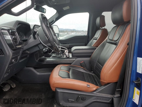 2022 Ford F-150 XL with VIN 1FTFW1E57NKD84700, listed as a Copart auction lot 84911824 with 30,300 mi miles and Salvage Title. Bid and sale history available at carsss.com. Image 7.