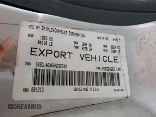 2004 Dodge Stratus z VIN 1B3DL46X64N232343, wystawiony jako Copart lot #80712264 z przebiegiem 198 206 mil mil oraz Szkoda całkowita • Salvage title. Historia ofert i sprzedaży dostępna na DreamBid. Obrazek 12.