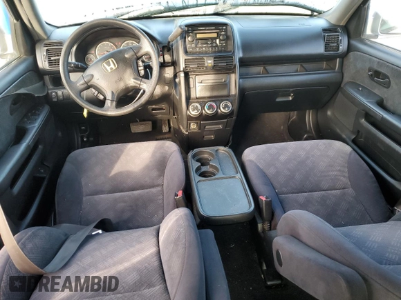 2005 Honda CR-V EX with VIN JHLRD788X5C022255, listed as a Copart auction lot 46299875 with 187,804 mi miles and Salvage Title. Bid and sale history available at carsss.com. Image 8.