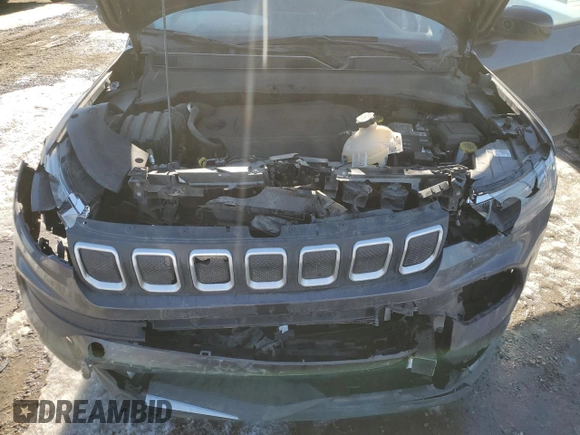 2022 Jeep Compass Sport z VIN 3C4NJDABXNT120425, wystawiony jako Copart lot #47820955 z przebiegiem 80 527 mil mil oraz Szkoda całkowita • Salvage title. Historia ofert i sprzedaży dostępna na DreamBid. Obrazek 12.