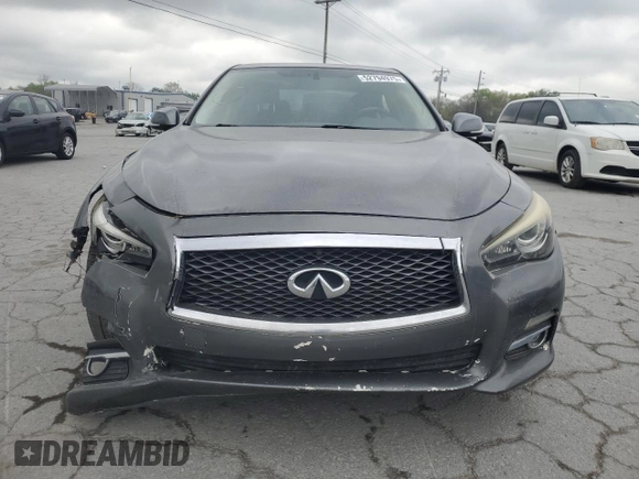 2015 Infiniti Q50 with VIN JN1BV7AR9FM420490, listed as a Copart auction lot 52794975 with 159,048 mi miles and Clean Title. Bid and sale history available at DreamBid. Image 5.