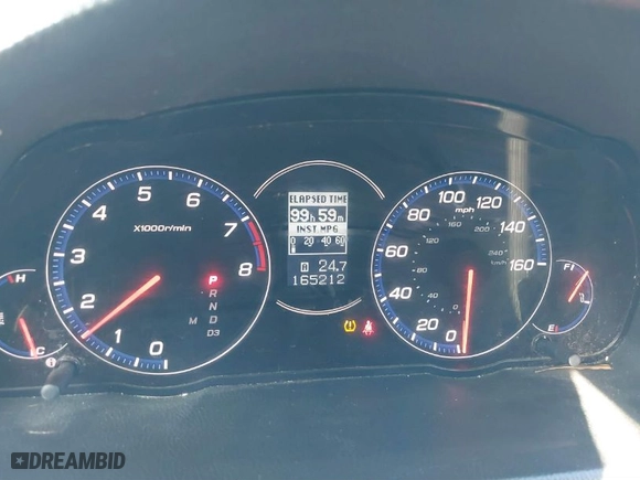 2008 Acura TSX with VIN JH4CL96828C013363, listed as a IAAI auction lot 41435155 with 165212 miles. Bid and sale history available at carsss.com. Image 7.