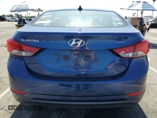 2016 Hyundai Elantra SE with VIN 5NPDH4AE9GH720826, listed as a Copart auction lot 61446445 with 109,305 mi miles and Salvage title. Bid and sale history available at DreamBid. Image 6.