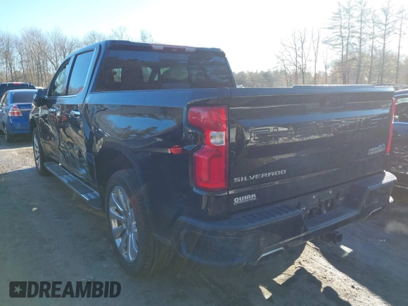 2019 Chevrolet Silverado 1500 High Country with VIN 3GCUYHED5KG176125, listed as a IAAI auction lot 41570074 with 72,801 mi miles. Bid and sale history available at carsss.com. Image 3.