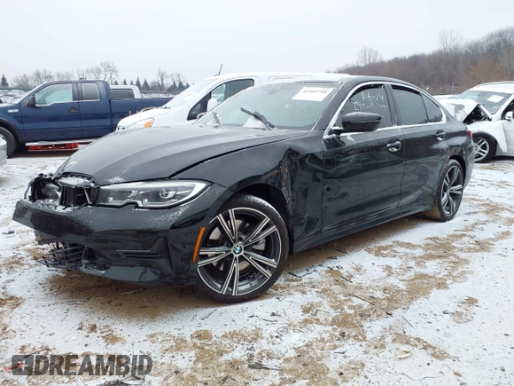 2022 BMW 3 Series 330i xDrive with VIN 3MW5R7J01N8C24620, listed as a IAAI auction lot 41269710 with 1 mi miles. Bid and sale history available at carsss.com. Image 17.