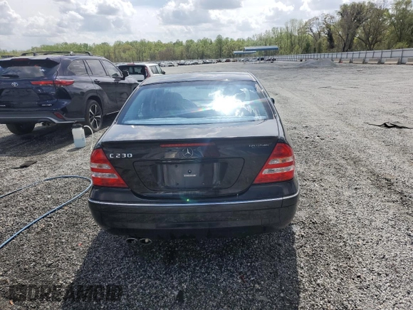 2007 Mercedes-Benz C 230 Sport with VIN WDBRF52H27F922930, listed as a Copart auction lot 51759245 with 129,286 mi miles and Salvage Title. Bid and sale history available at DreamBid. Image 6.