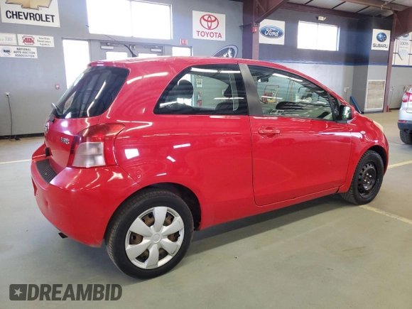 2007 Toyota Yaris with VIN JTDJT923375071567, listed as a Copart auction lot 55075735 with 195,309 mi miles and Clean Title. Bid and sale history available at carsss.com. Image 3.