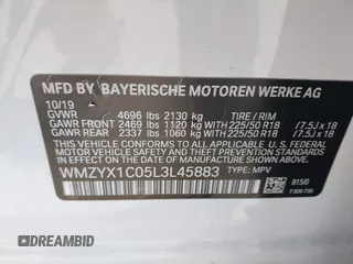 2020 MINI Countryman Cooper S with VIN WMZYX1C05L3L45883, listed as a IAAI auction lot 40690925 with 28,846 mi miles and . Bid and sale history available at DreamBid. Image 9.
