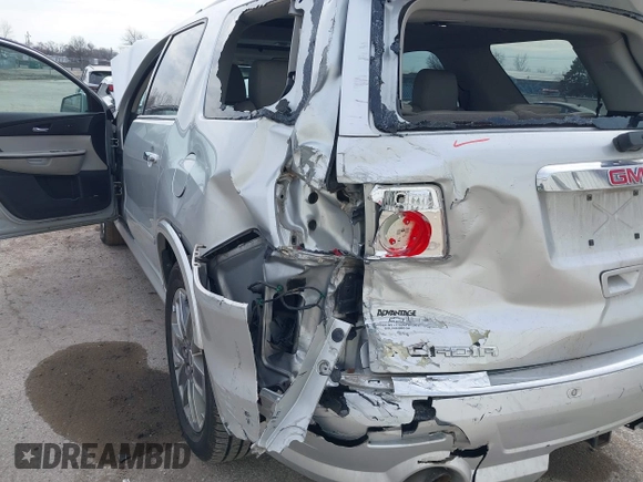 2011 GMC Acadia Denali with VIN 1GKKRTED3BJ408473, listed as a IAAI auction lot 41717368 with 204,518 mi miles and . Bid and sale history available at DreamBid. Image 6.