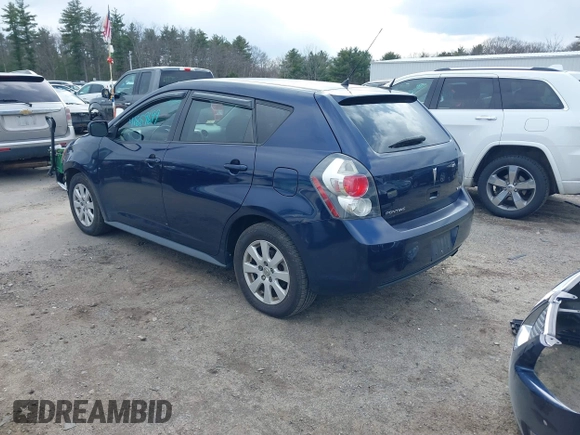 2009 Pontiac Vibe w/1SB with VIN 5Y2SL67029Z431635, listed as a IAAI auction lot 41889699 with 133,773 mi miles. Bid and sale history available at carsss.com. Image 3.