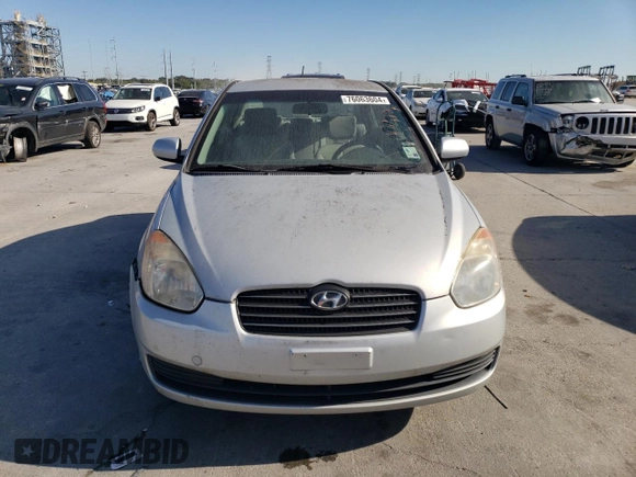 2010 Hyundai Accent GLS with VIN KMHCN4AC4AU426665, listed as a Copart auction lot 76063604 with 154,564 mi miles and Salvage Title. Bid and sale history available at carsss.com. Image 5.