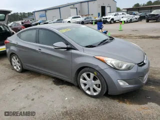2013 Hyundai Elantra Limited with VIN 5NPDH4AE9DH323984, listed as a Copart auction lot 51162285 with 154,470 mi miles and Salvage Title. Bid and sale history available at carsss.com. Image 4.