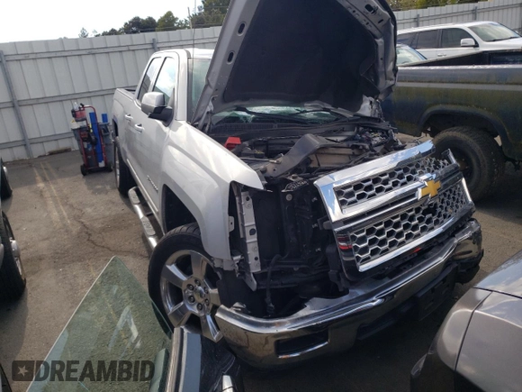 2015 Chevrolet Silverado 1500 LT with VIN 1GCRCREC6FZ191272, listed as a Copart auction lot 59395042 with Not Provided miles and Salvage Title. Bid and sale history available at DreamBid. Image 1.