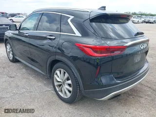 2019 Infiniti QX50 LUXE with VIN 3PCAJ5M35KF100862, listed as a IAAI auction lot 42117385 with 81,089 mi miles. Bid and sale history available at carsss.com. Image 3.