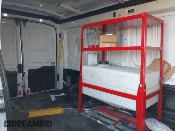 2019 Ford Transit with VIN 1FTYE2CM3KKA07286, listed as a IAAI auction lot 40514524 with 141,215 mi miles. Bid and sale history available at carsss.com. Image 8.