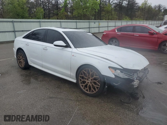 2016 Audi A6 Premium Plus with VIN WAUFGAFC5GN041991, listed as a Copart auction lot 56282225 with 99,317 mi miles and Clean Title. Bid and sale history available at DreamBid. Image 4.