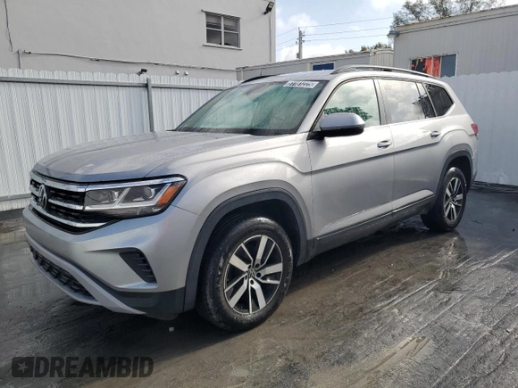 2022 Volkswagen Atlas SE with VIN 1V2DP2CA2NC501943, listed as a Copart auction lot 51181225 with 70,604 mi miles and Clean title. Bid and sale history available at DreamBid. Image 1.