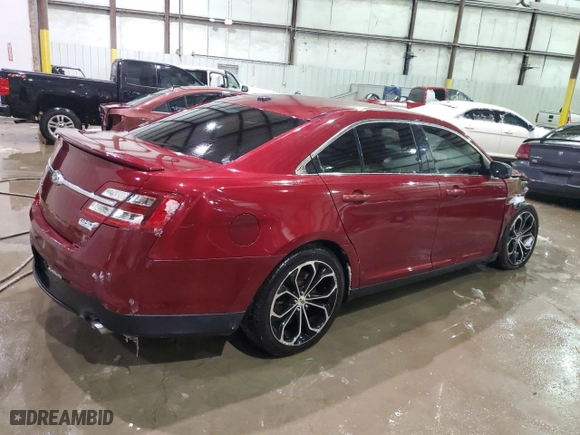2015 Ford Taurus SHO with VIN 1FAHP2KT0FG156823, listed as a Copart auction lot 44461685 with 194186 miles and Salvage Title. Bid and sale history available at carsss.com. Image 3.