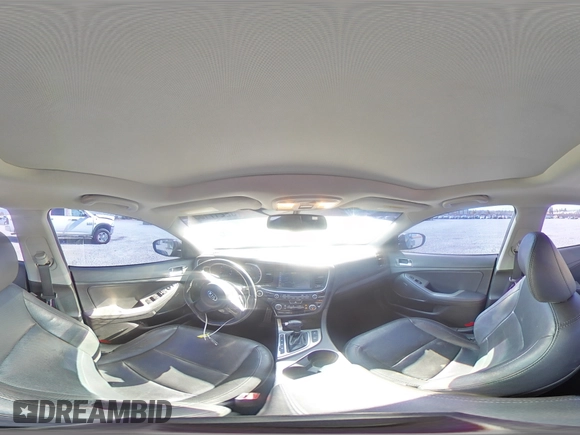 2015 Kia Optima SX Turbo with VIN 5XXGR4A6XFG454049, listed as a Copart auction lot 52217185 with 115,675 mi miles and Salvage Title. Bid and sale history available at carsss.com. Image 13.