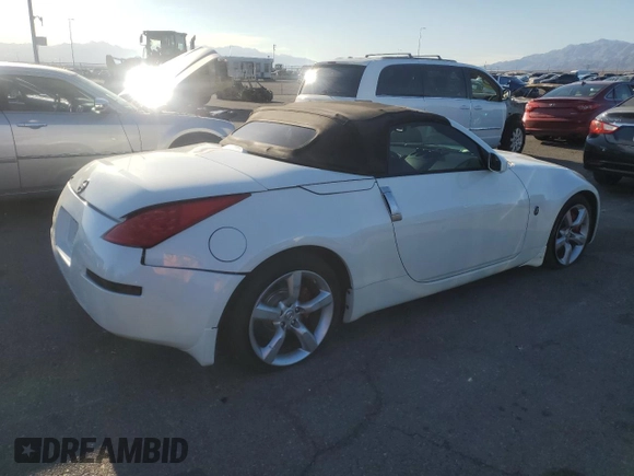 2007 Nissan 350Z Touring with VIN JN1BZ36A37M654299, listed as a Copart auction lot 47617585 with 126,188 mi miles and Salvage Title. Bid and sale history available at carsss.com. Image 3.