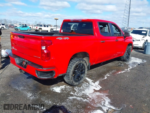 2023 Chevrolet Silverado 1500 Custom with VIN 1GCPDBEK0PZ164900, listed as a IAAI auction lot 41714627 with 65,148 mi miles and . Bid and sale history available at DreamBid. Image 4.