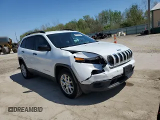 2016 Jeep Cherokee Sport with VIN 1C4PJMAB7GW175789, listed as a Copart auction lot 53930585 with 150,860 mi miles and Salvage title. Bid and sale history available at DreamBid. Image 4.