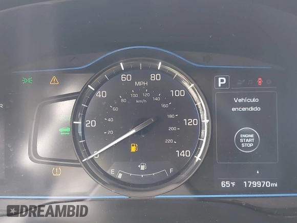 2019 Hyundai Ioniq Blue with VIN KMHC65LC1KU178876, listed as a IAAI auction lot 41718230 with 179,970 mi miles and . Bid and sale history available at DreamBid. Image 7.