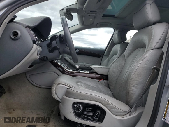 2011 Audi A8 with VIN WAURVAFD9BN006004, listed as a Copart auction lot 47996165 with 132,799 mi miles and Salvage title. Bid and sale history available at DreamBid. Image 7.