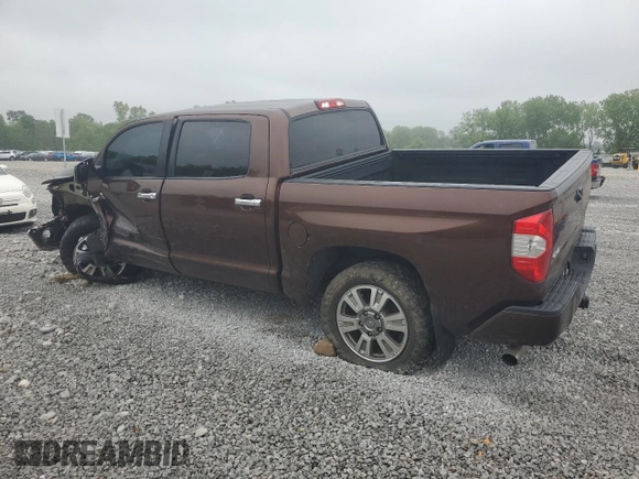 2017 Toyota Tundra Platinum with VIN 5TFAY5F10HX606671, listed as a Copart auction lot 58324935 with 137,112 mi miles and Salvage title. Bid and sale history available at DreamBid. Image 2.