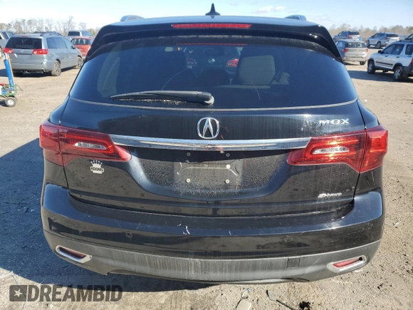 2014 Acura MDX Advance with VIN 5FRYD4H86EB029325, listed as a Copart auction lot 45663895 with 119,219 mi miles and Salvage Title. Bid and sale history available at DreamBid. Image 6.