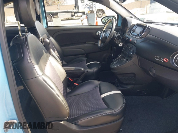 2017 FIAT 500e with VIN 3C3CFFGE9HT600549, listed as a IAAI auction lot 41616359 with 41,880 mi miles. Bid and sale history available at carsss.com. Image 5.