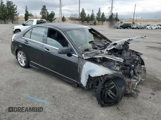 2014 Mercedes-Benz C C 250 Sport with VIN WDDGF4HB4ER303091, listed as a Copart auction lot 54742345 with Not Provided miles and Non Repairable. Bid and sale history available at carsss.com. Image 4.