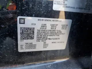 2020 Chevrolet Silverado 3500HD LTZ with VIN 1GC4YUEY9LF115570, listed as a Copart auction lot 77687084 with Not Provided miles and Salvage Title. Bid and sale history available at carsss.com. Image 12.