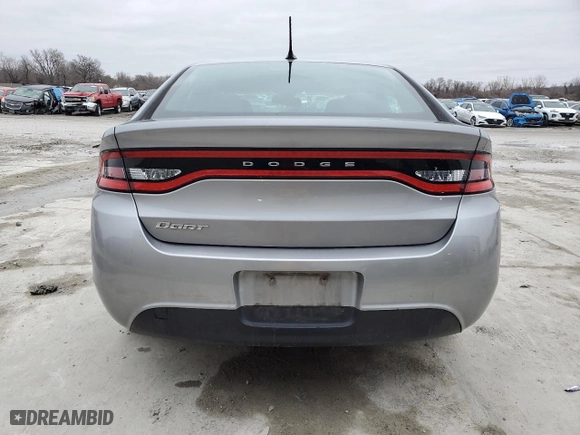 2015 Dodge Dart SE with VIN 1C3CDFAAXFD363875, listed as a Copart auction lot 44972065 with 43,029 mi miles and Salvage Title. Bid and sale history available at carsss.com. Image 6.