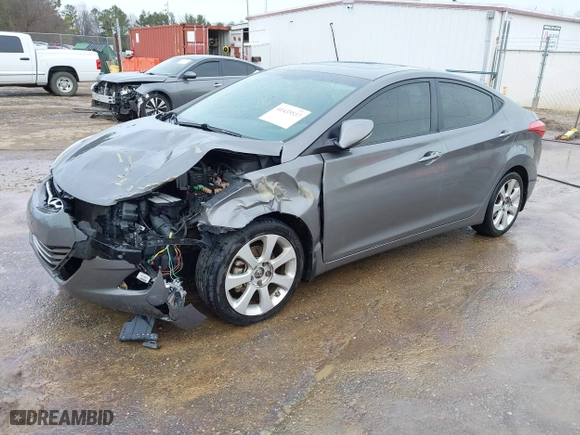 2013 Hyundai Elantra GLS PZEV with VIN 5NPDH4AE9DH421381, listed as a IAAI auction lot 41435537 with 253,528 mi miles. Bid and sale history available at carsss.com. Image 18.