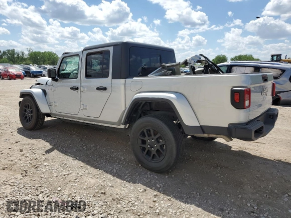 2023 Jeep Gladiator Overland with VIN 1C6HJTFG3PL564263, listed as a Copart auction lot 57021075 with Not provided miles and Non repairable. Bid and sale history available at DreamBid. Image 2.