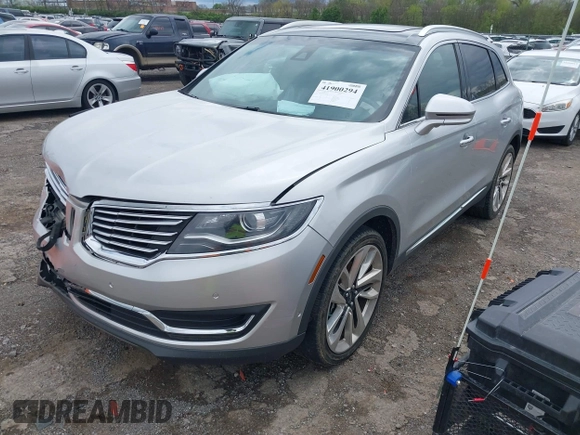2016 Lincoln MKX Reserve with VIN 2LMPJ8LP8GBL84279, listed as a IAAI auction lot 41900294 with 70,958 mi miles. Bid and sale history available at carsss.com. Image 2.