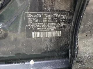 2012 Hyundai Elantra GLS с VIN KMHDH4AE7CU469056, выставлен на аукционе Copart как лот 60375185 с пробегом 171 066 миль миль и Чистый • Clean title. История ставок и продаж доступна на DreamBid. Изображение 12.