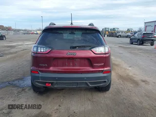 2019 Jeep Cherokee Trailhawk Elite with VIN 1C4PJMBX6KD378848, listed as a IAAI auction lot 40754408 with 52,901 mi miles. Bid and sale history available at carsss.com. Image 15.