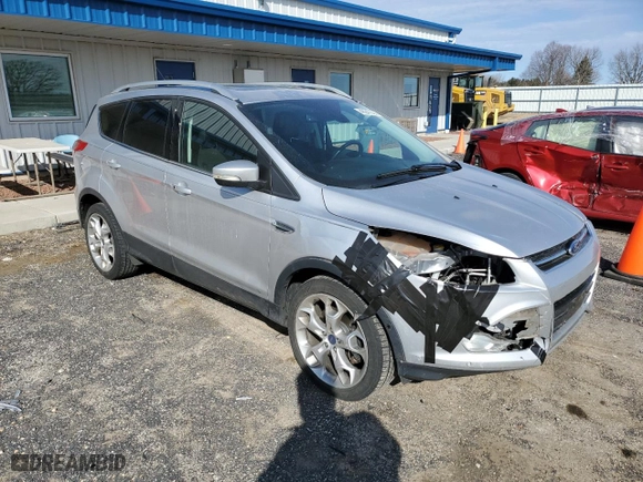 2016 Ford Escape Titanium with VIN 1FMCU9J93GUA08188, listed as a Copart auction lot 48247395 with 116,179 mi miles and Salvage Title. Bid and sale history available at carsss.com. Image 4.