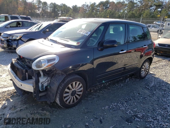 2014 FIAT 500L Easy with VIN ZFBCFABH9EZ002310, listed as a Copart auction lot 83619764 with 66,175 mi miles and Salvage Title. Bid and sale history available at carsss.com. Image 1.