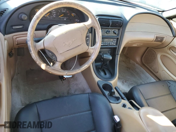 1998 Ford Mustang with VIN 1FAFP4449WF180634, listed as a Copart auction lot 82671504 with 150,195 mi miles and Salvage Title. Bid and sale history available at carsss.com. Image 8.