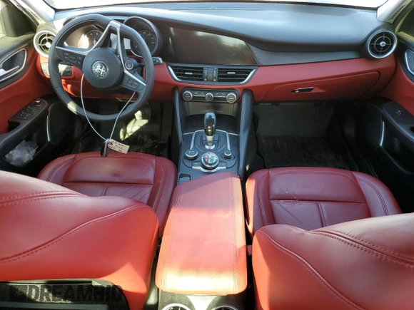2018 Alfa Romeo Giulia with VIN ZARFAEDNXJ7563422, listed as a Copart auction lot 40852283 with 0 mi miles. Bid and sale history available at carsss.com. Image 8.