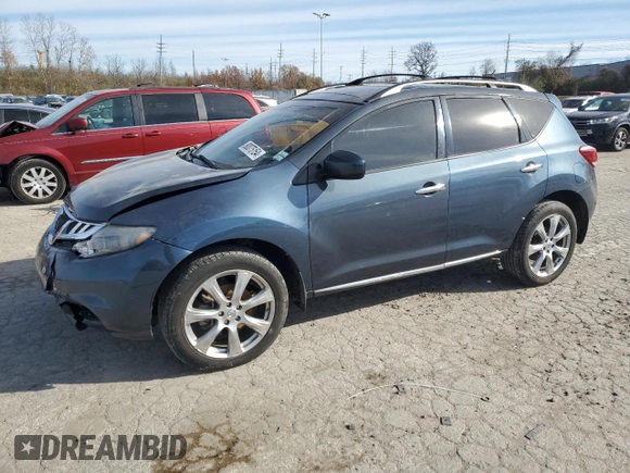 2012 Nissan Murano LE with VIN JN8AZ1MU5CW101246, listed as a Copart auction lot 80075154 with 110,638 mi miles and Salvage Title. Bid and sale history available at DreamBid. Image 1.