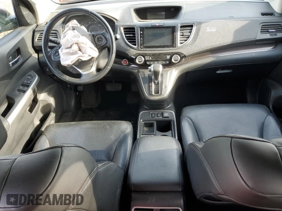 2015 Honda CR-V EX-L with VIN 2HKRM4H78FH675000, listed as a Copart auction lot 52423735 with 128,676 mi miles and Salvage Title. Bid and sale history available at carsss.com. Image 8.