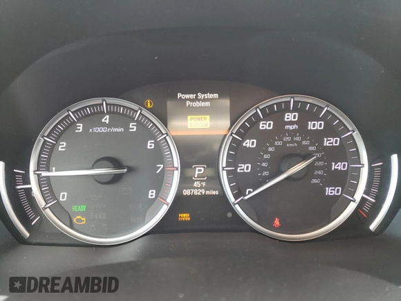 2020 Acura MDX Sport Hybrid w/Advance Pkg with VIN 5J8YD7H78LL000401, listed as a Copart auction lot 41565825 with 87,829 mi miles and Salvage Title. Bid and sale history available at carsss.com. Image 9.