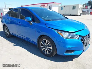 2021 Nissan Versa SV with VIN 3N1CN8EV5ML922468, listed as a IAAI auction lot 41854798 with 51,016 mi miles. Bid and sale history available at carsss.com. Image 1.