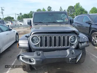 2025 Jeep Wrangler Sahara with VIN 1C4PJXEN5SW525130, listed as a IAAI auction lot 42174096 with 5,387 mi miles and . Bid and sale history available at DreamBid. Image 12.